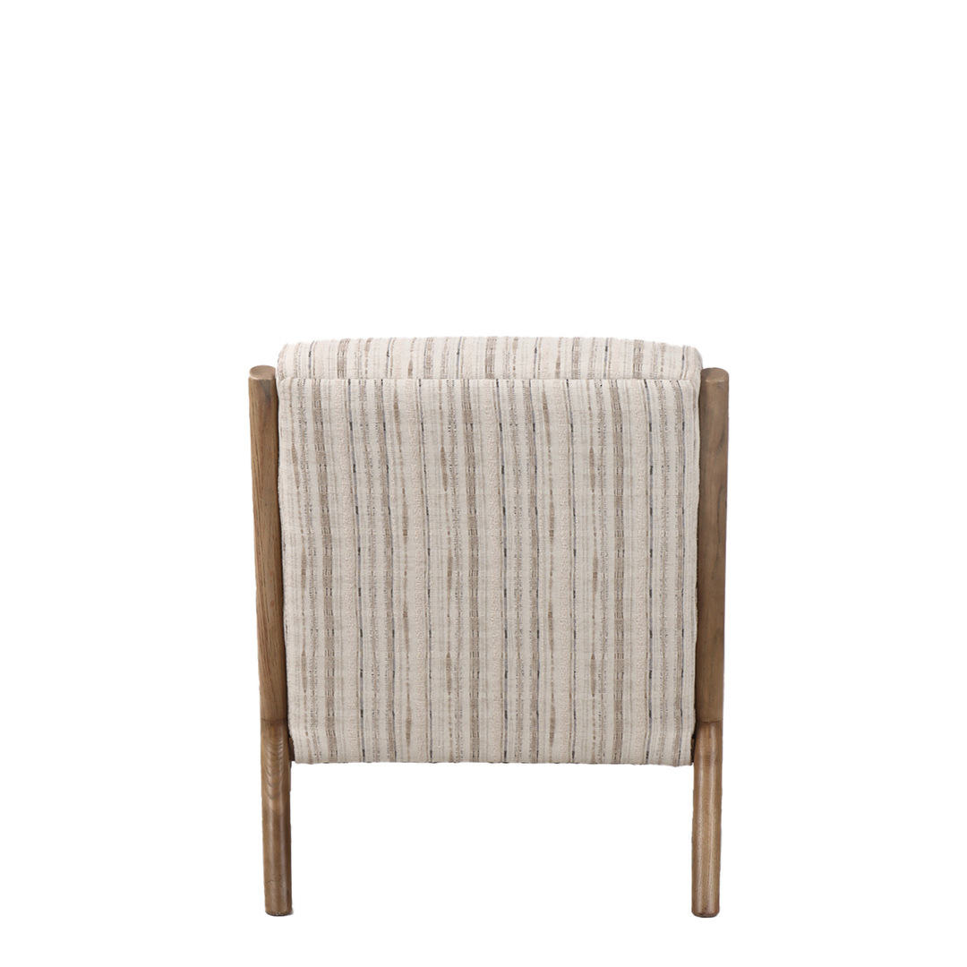 LUCA OCCASIONAL CHAIR - COASTAL STRIPE / HISTORY OAK image 3